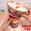 2 In 1 Snack Tub With Straw Glass