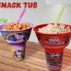 2 In 1 Snack Tub With Straw Glass